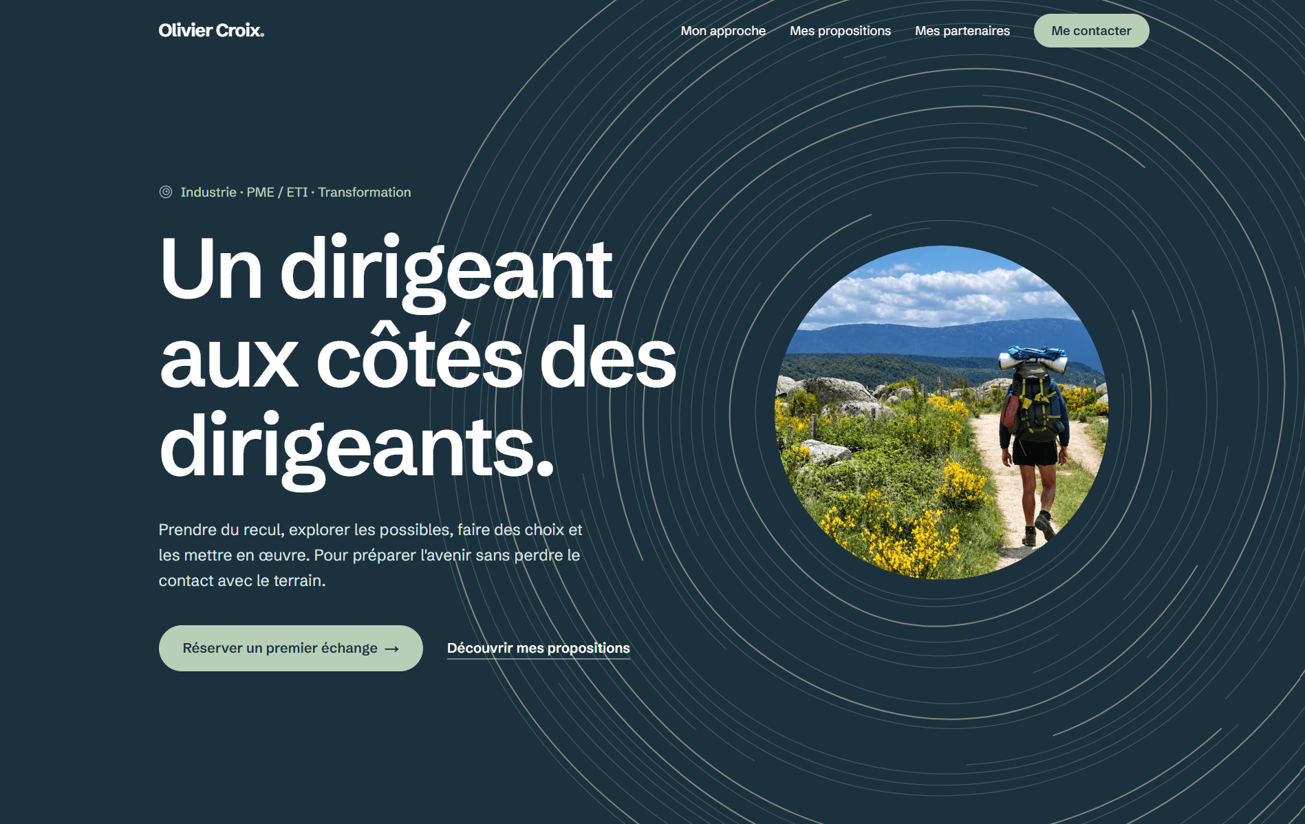 Page d'accueil du site Chêne de Vie